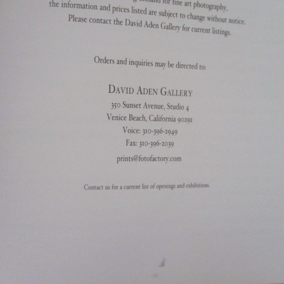 Male of the Species ARTHUR TRESS 4 Decades of Photography 1999 SIGNED RARE - Picture 11 of 12